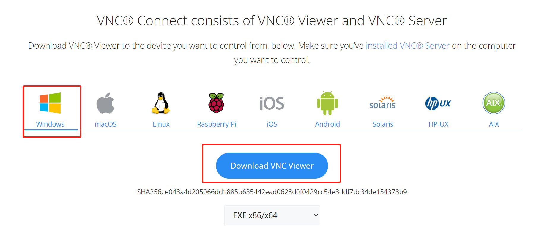 windows环境安装VNC及远程连接linux(centos7)